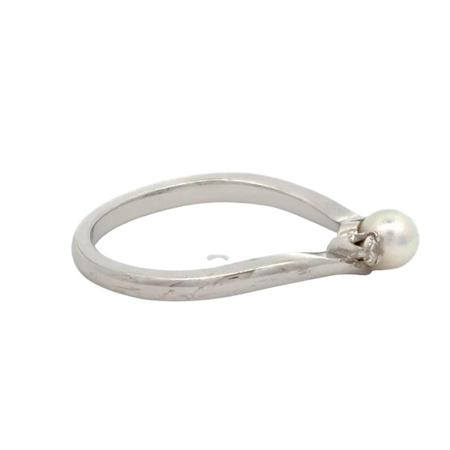 MIKIMOTO（ミキモト） ベビーパール リング 指輪 ダイヤモンド 約11号