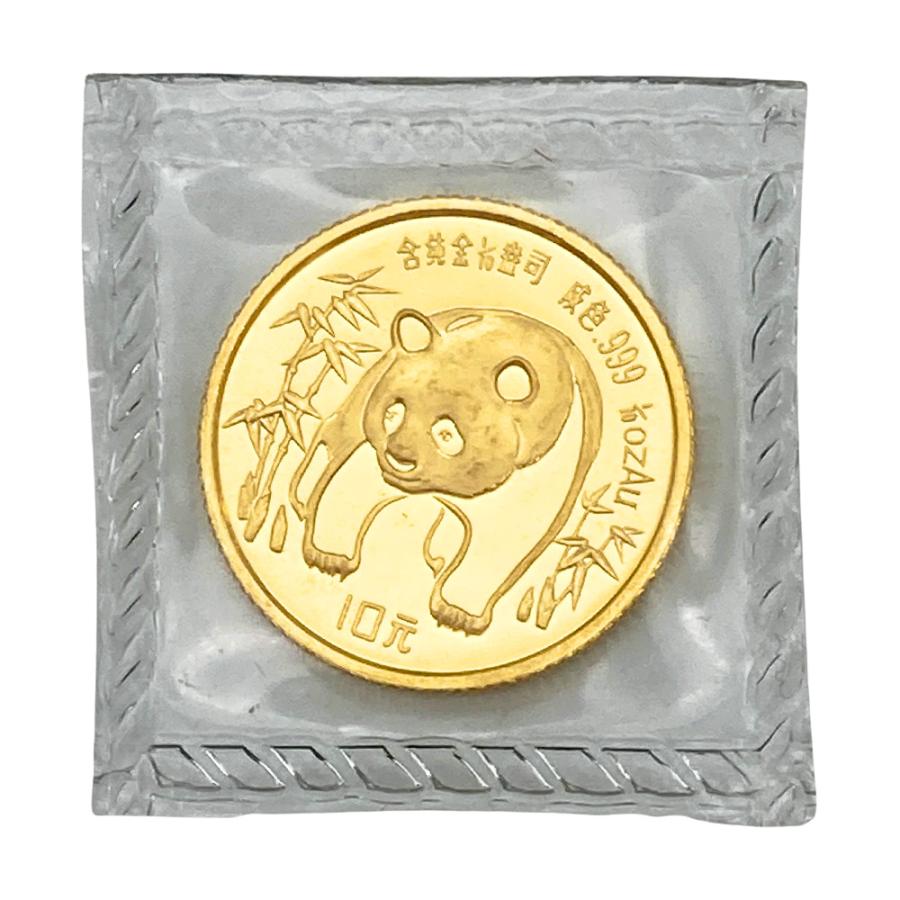 パンダ金貨 10元 1986 純金 3.1g 1/10oz 金貨 ゴールド K24 中国