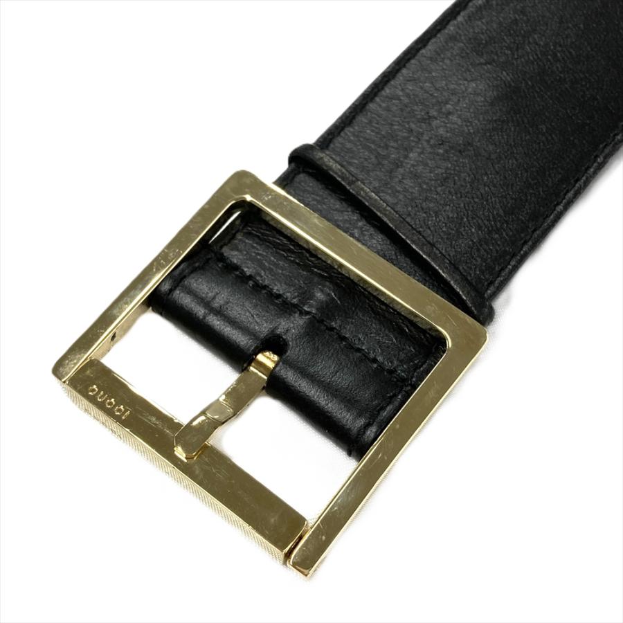 GUCCI（グッチ） ワンピース シルク シープスキン ブラック L 44