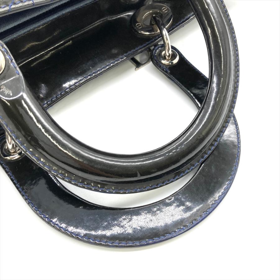 ABA11-6 クリスチャンディオール LADY DIOR カナージュ エナメル Lady Dior ディオール レディディオール カナージュ ハンドバッグ