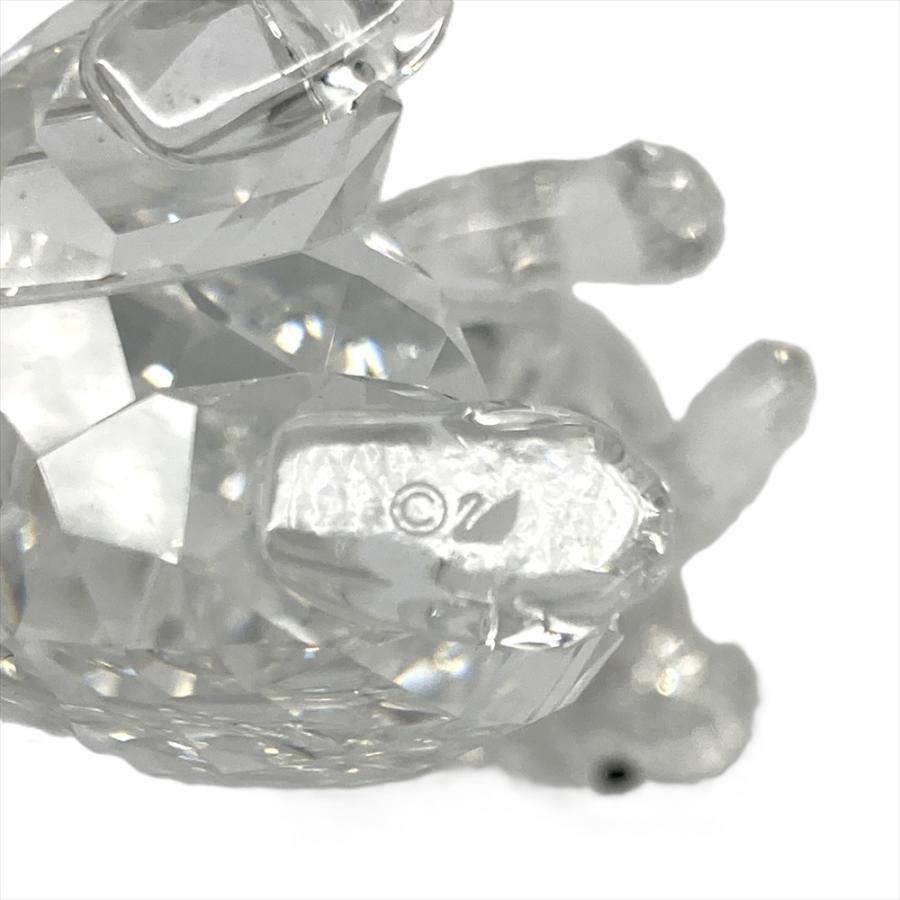 スワロフスキー　置物　2つセット SWAROVSKI（スワロフスキー） 獺 2匹セット オブジェ 置物 5385060