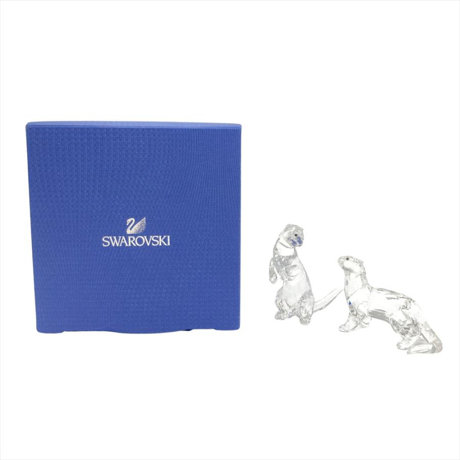 SWAROVSKI（スワロフスキー） 獺 2匹セット オブジェ 置物 5385060