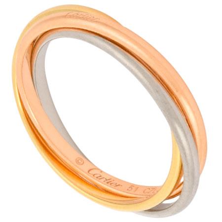Cartier カルティエ トリニティリング XS 44 カルティエ ＊Cartier＊トリニティ＊XS＊44 CARTIER】カルティエ