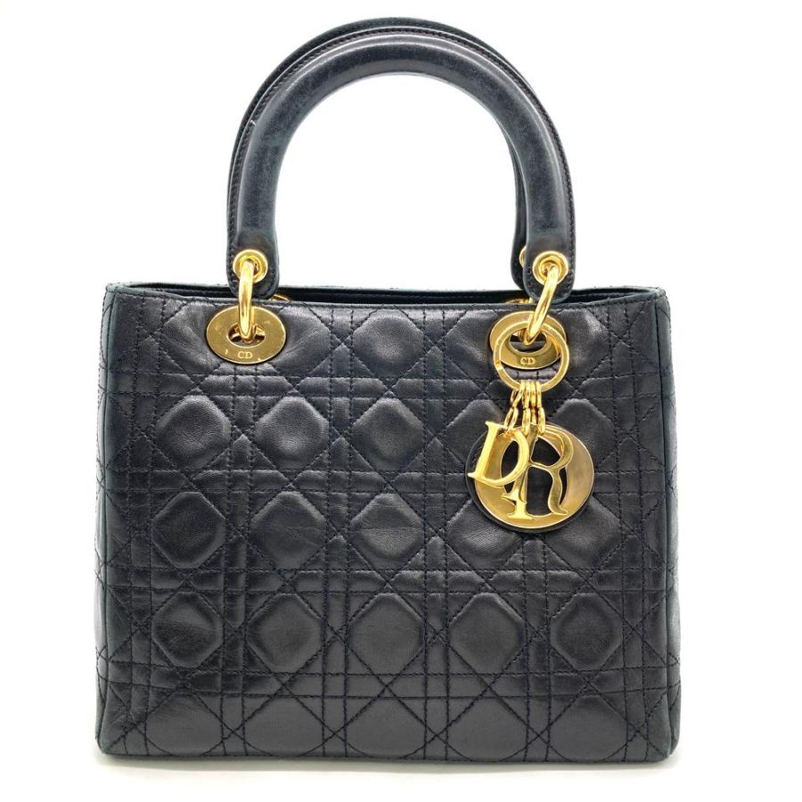ディオール Dior Lady レディディオール ハンドバッグ レザー CA0937