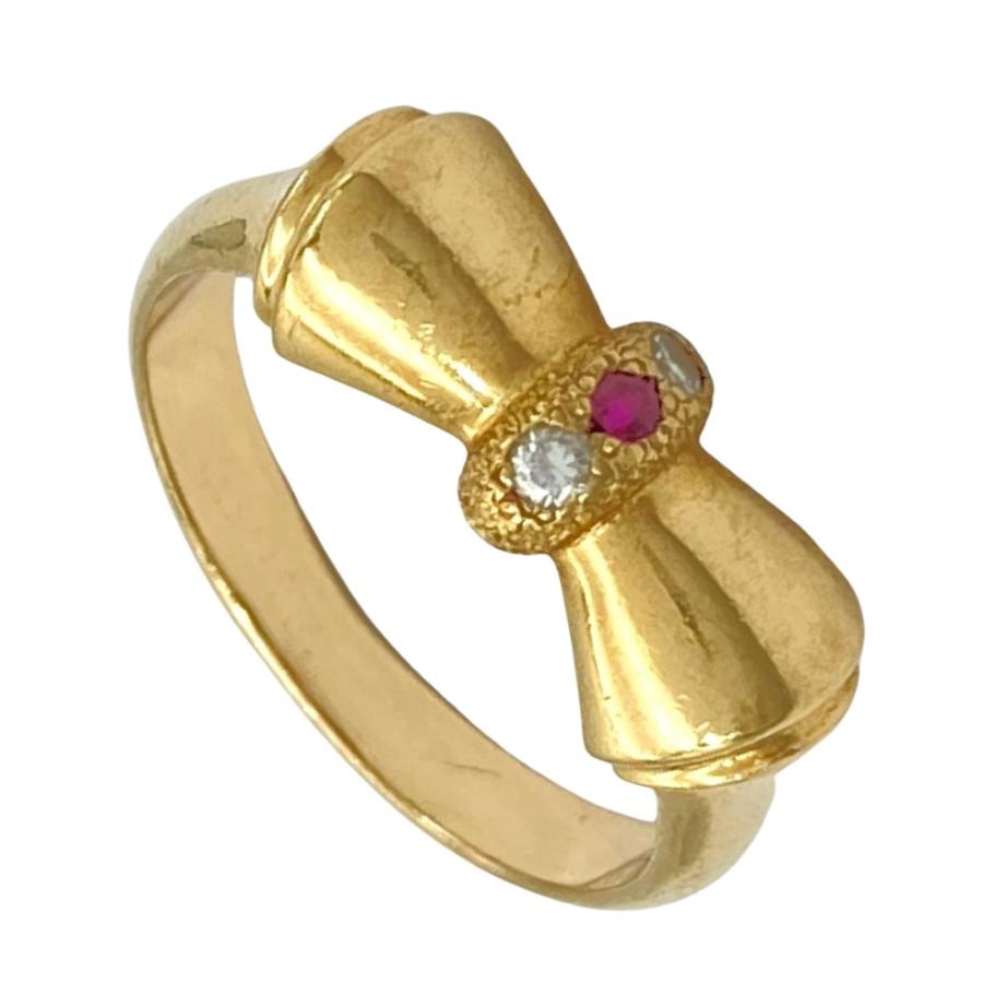 STAR jewelryリボンモチーフリング スタージュエリー STAR JEWELRY リボン モチーフ リング 指輪 約6号