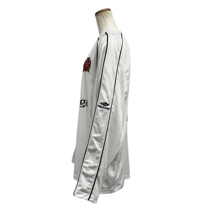バレンシアガ BALENCIAGA PARIS SOCCER サッカーシリーズ  長袖Ｔシャツ 778972 ホワイト L メンズ【中古】 BALENCIAGA（バレンシアガ） BALENCIAGA PARIS SOCCER サッカー