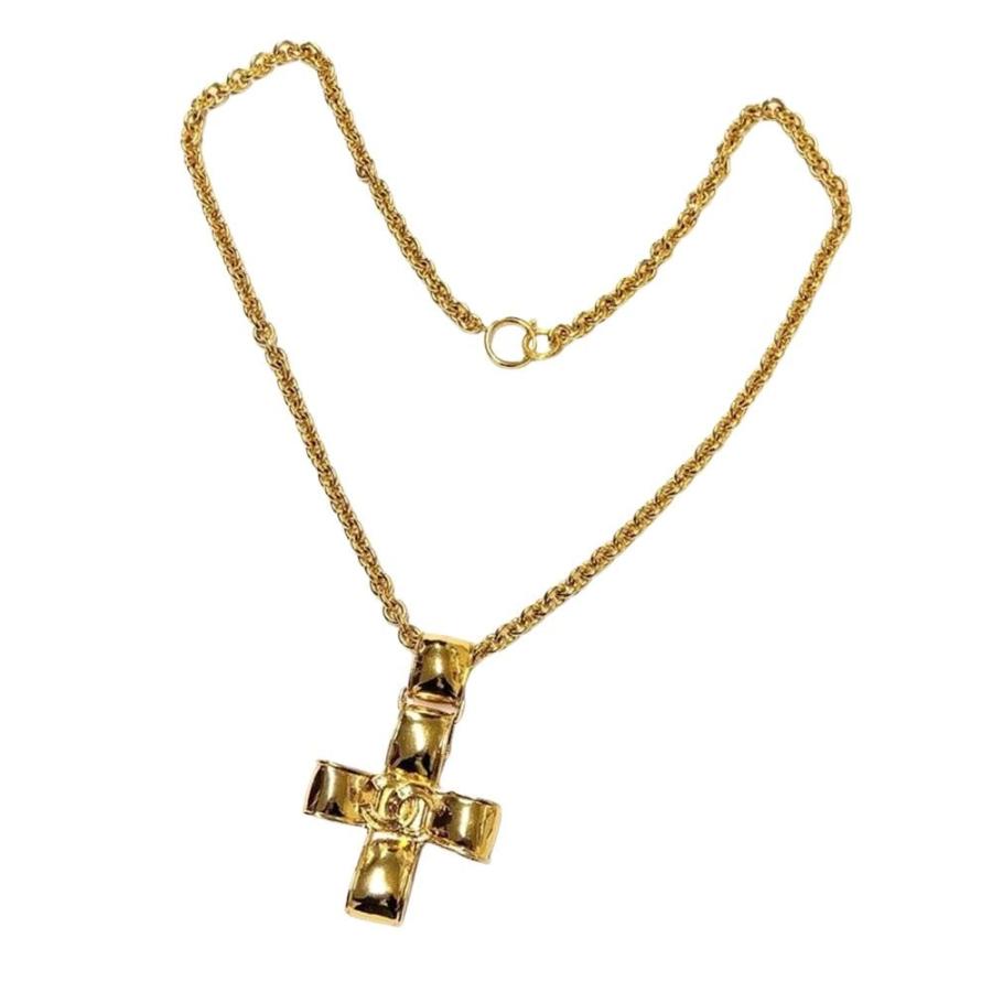 CHANEL（シャネル） クロス ココマーク ネックレス 94P GP ゴールド