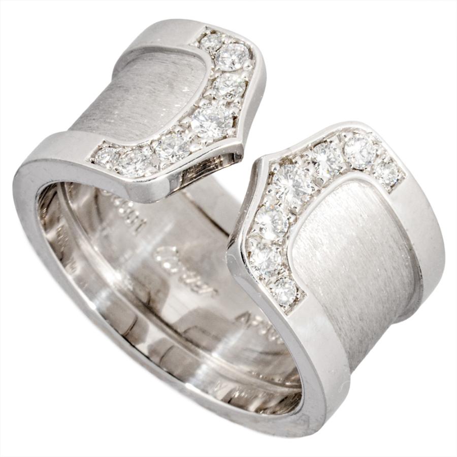 Cartier ダイヤモンド C2シルバーリング Cartier（カルティエ） Cartier C2 ラージ リング 指輪 ダイヤモンド