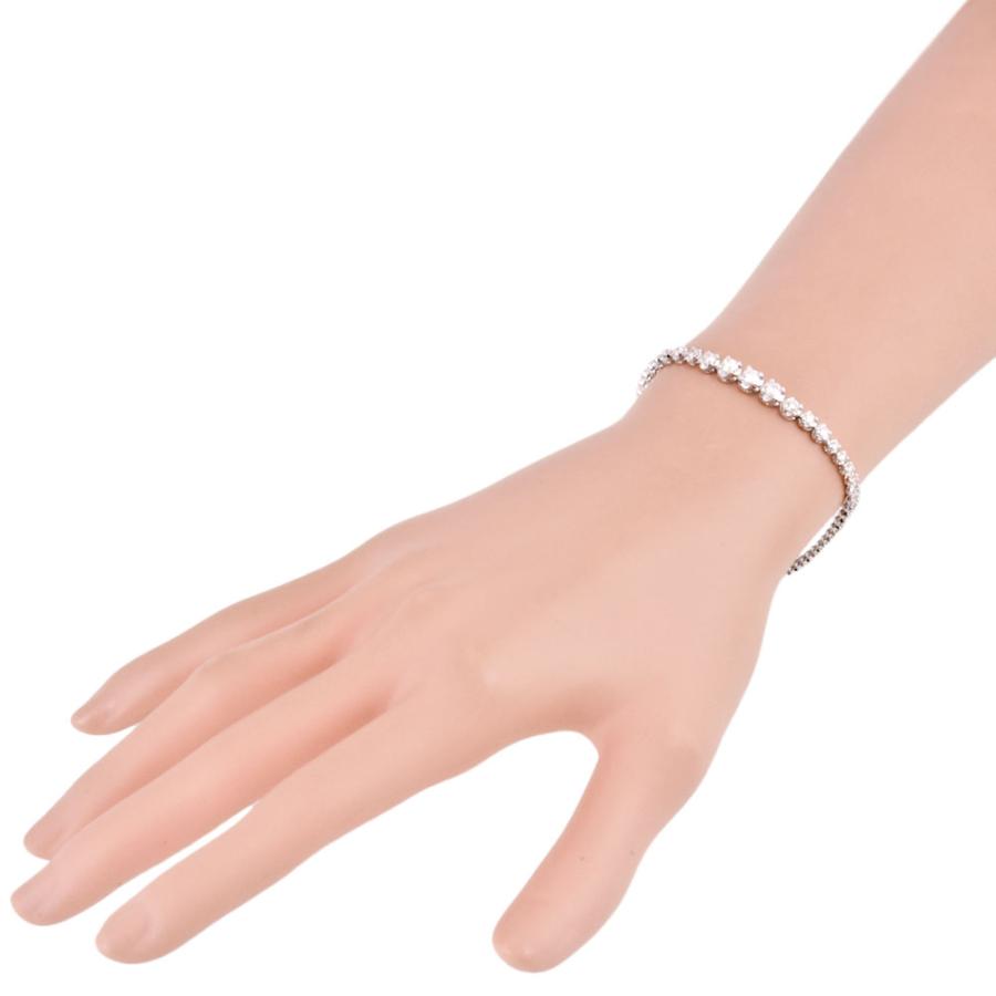 テニス ブレスレット ダイヤモンド 2.00ct Pt900 K14WG グラデーション 