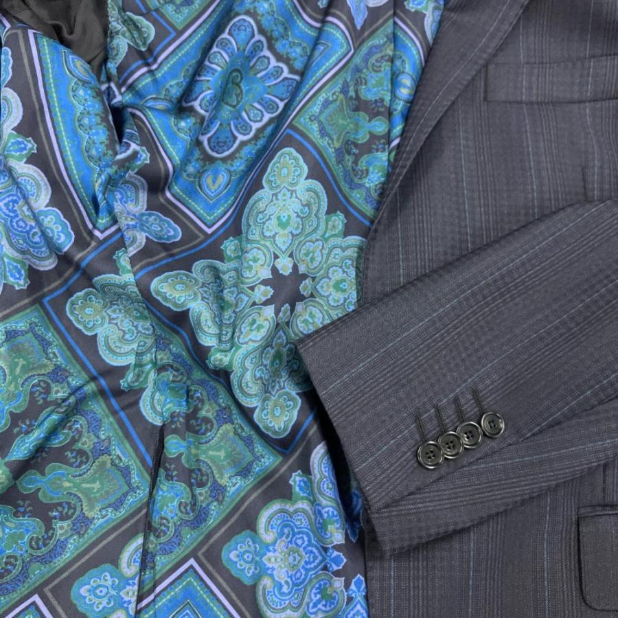 ETRO（エトロ） スーツ ネイビー 50 セットアップ ペイズリー メンズ