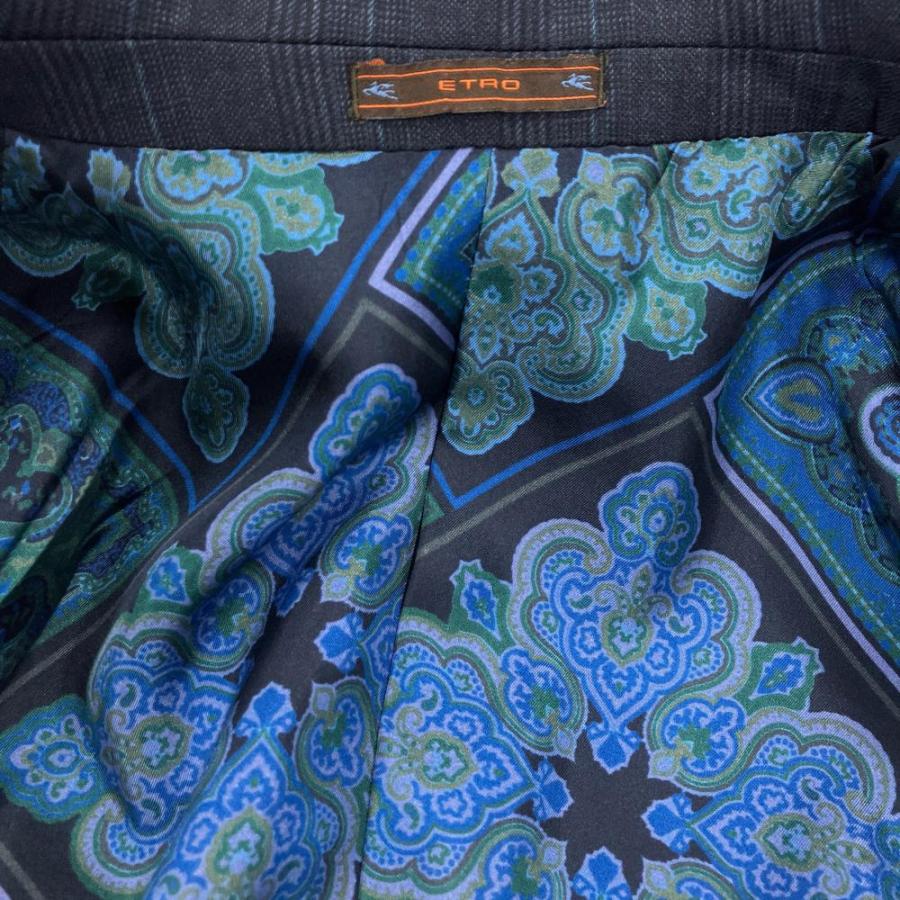 ETRO（エトロ） スーツ ネイビー 50 セットアップ ペイズリー メンズ