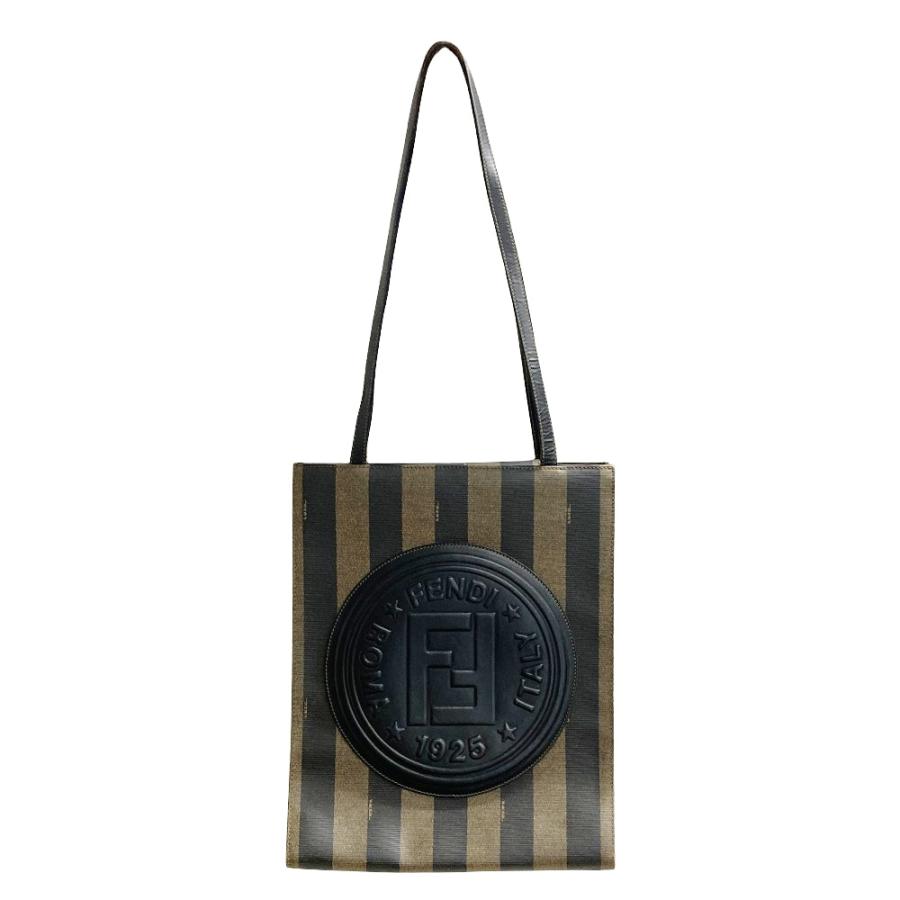 FENDI ズッカ　ズッキーノ ハンドバッグ トートバッグ　レザー　ロゴ FENDI（フェンディ） FFロゴ ズッカ柄 ズッキーノ 肩掛け トートバッグ
