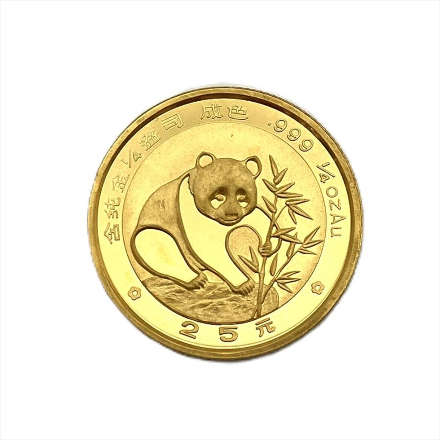 パンダ金貨 25元 1988年 純金 7.7g 1/4oz 金貨 ゴールド K24 中国