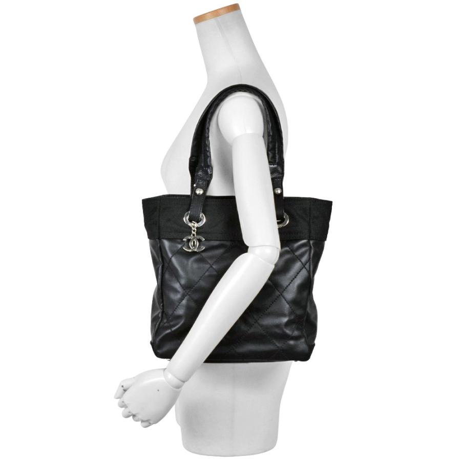 シャネルマトラッセ トート パリビアリッツPM A-ランク ブラック 男女兼用 シャネルマトラッセ トート パリビアリッツPM A-ランク ブラック