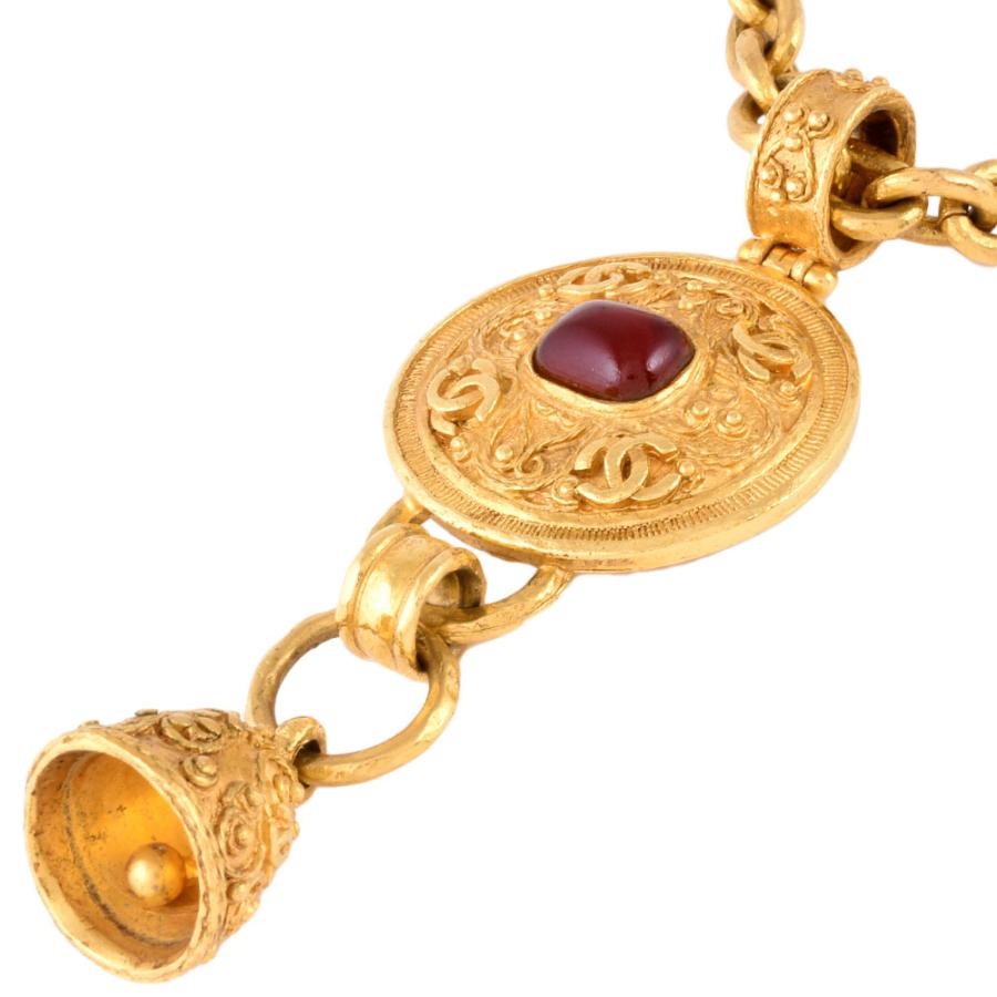 CHANEL シャネル グリポア ロング ネックレス 90cm 94A ベル カラー