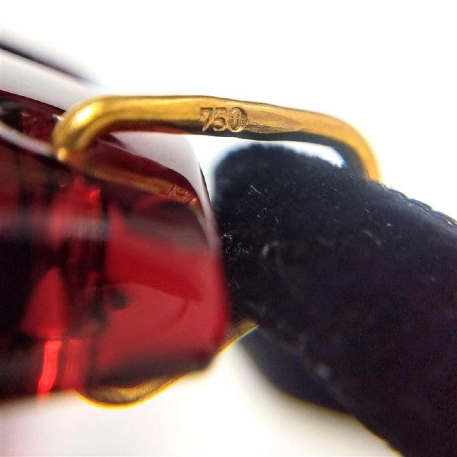 バカラ（Baccarat） オクシタンクロス ネックレス K18YG 26.2g レッド