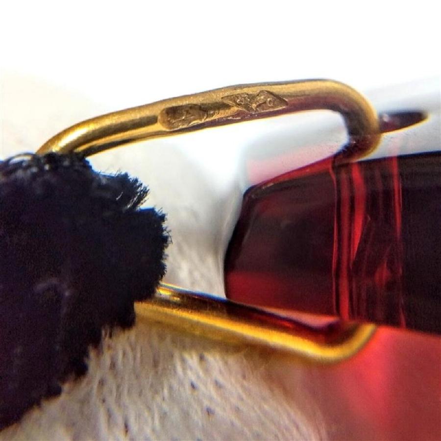 バカラ（Baccarat） オクシタンクロス ネックレス K18YG 26.2g レッド