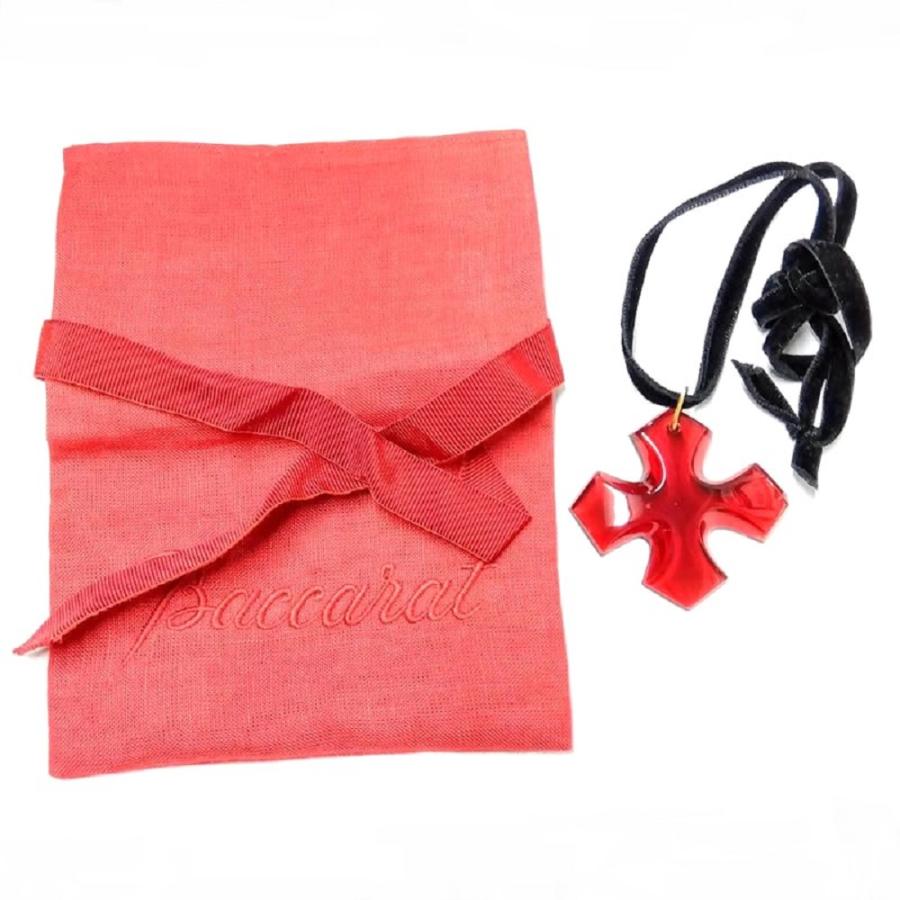 バカラ オクシタンクロス フランス製 ネックレス ゴールド750刻印 K18YG バカラ オクシタンクロス フランス製 ネックレス ゴールド750刻印