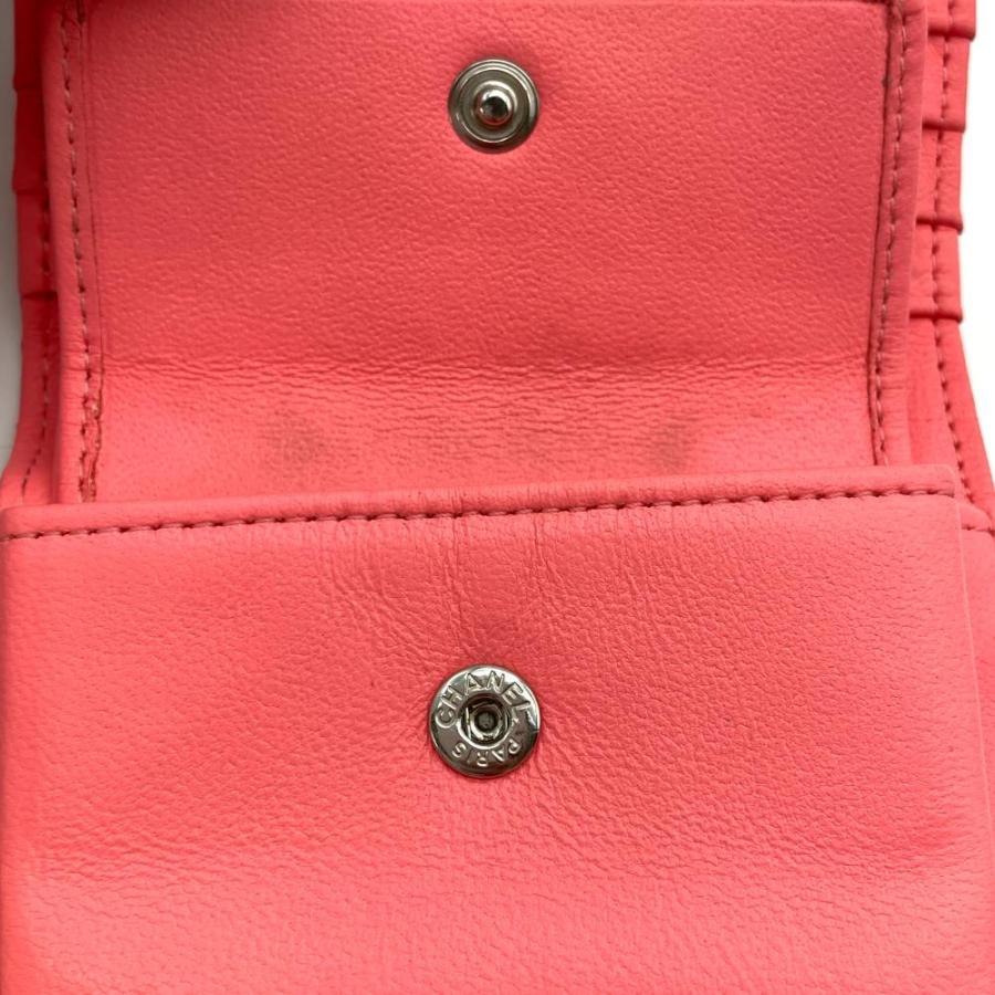 CHANEL シャネル マトラッセ ココマーク スター スモールウォレット 二  