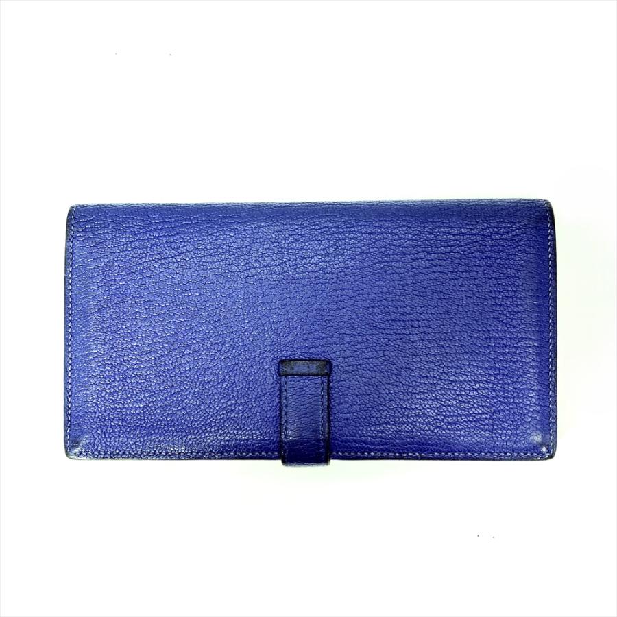 HERMES ベアンスフレ　ブルー　長財布 HERMES（エルメス） ベアンスフレ 長財布 シェーブル C刻印 ブルー