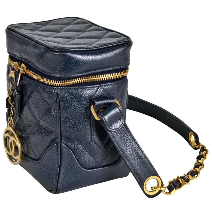 CHANEL シャネル バニティ チェーン ショルダーバッグ キャビア