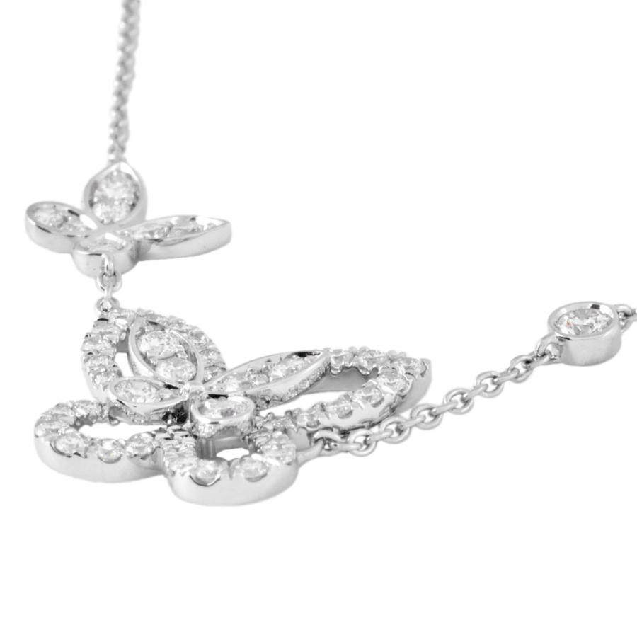 グラフ GRAFF ダブル バタフライ シルエット ネックレス