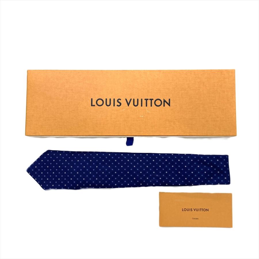 正規品ルイヴィトン　総ロゴ　ネクタイ　ゴールド　シルク 中古・古着通販】LOUIS VUITTON (ルイ ヴィトン) シルクネクタイ