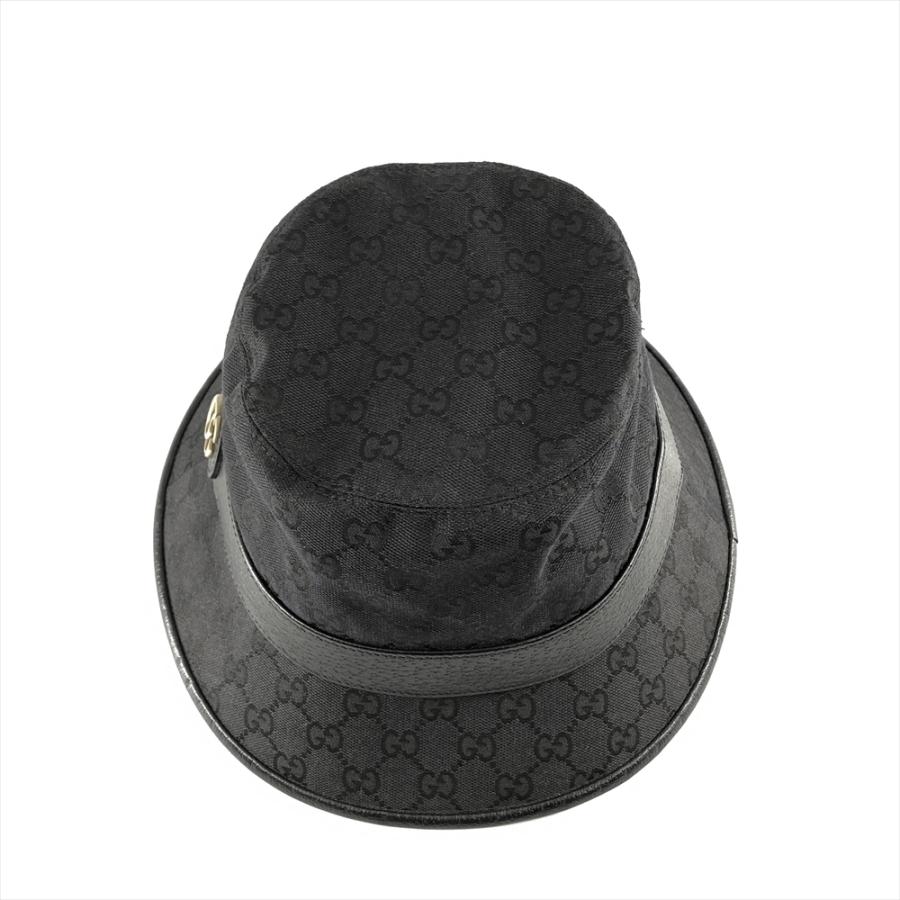 GUCCI（グッチ） バケットハット ハット GGキャンバス 576587 ブラック