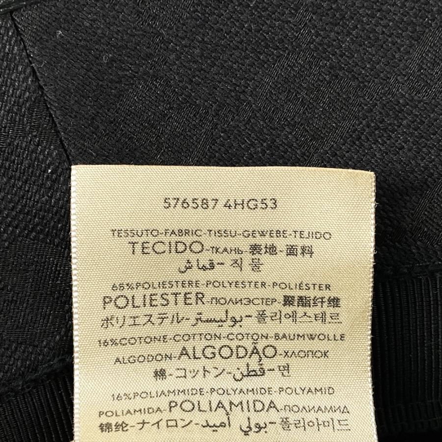 美品✨グッチ マーモント GGキャンバス　バケットハット 576587 黒 GUCCI グッチ バケットハット ハット GGキャンバス 576587