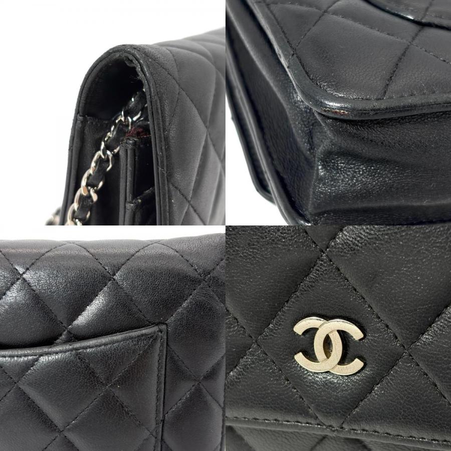 マトラッセ シャネル CHANEL チェーン ショルダーバッグ ラムスキン
