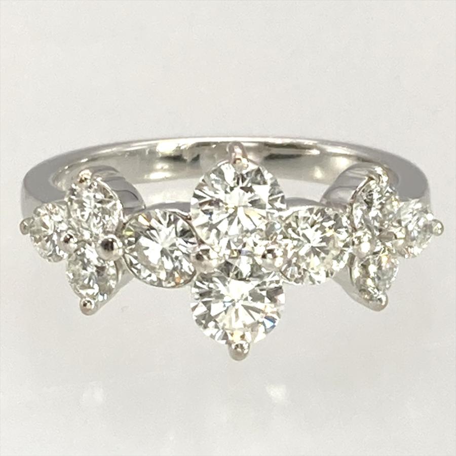 リング 指輪 ダイヤモンド 1.40ct 約10.5号 K18WG 4.5g ホワイト 