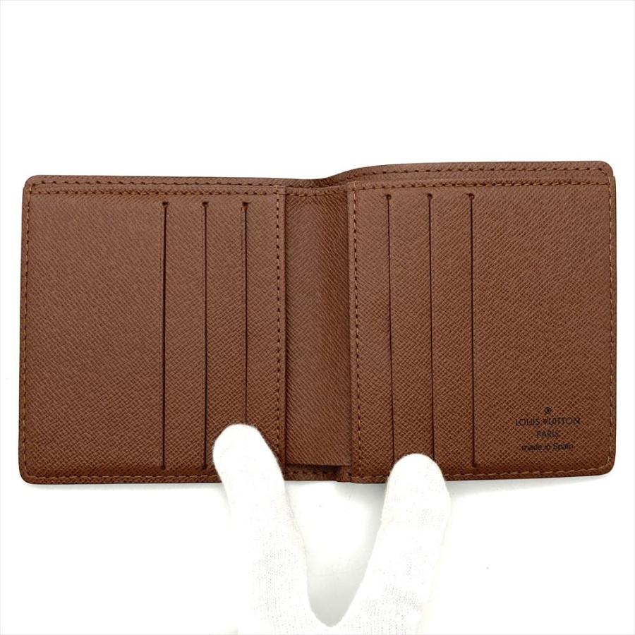 ルイヴィトン モノグラム ポルトビエ6カルトクレディ 二つ折り財布 札入れ 茶 LOUIS VUITTON（ルイ・ヴィトン） ポルトビエ6カルトクレディ 二つ折り