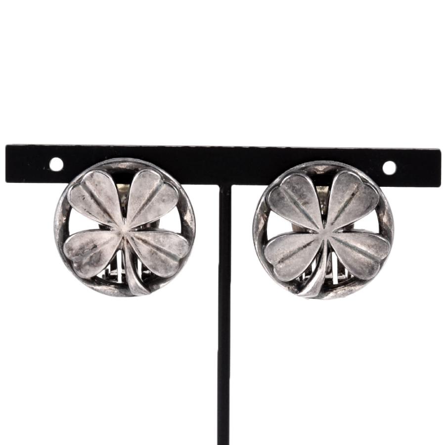 CHANEL シャネル ラウンド クローバー イヤリング メタル 96P刻印  