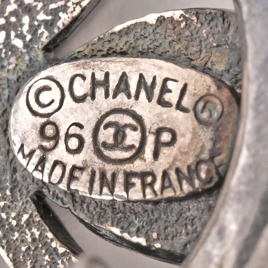 シャネル CHANEL ラウンド クローバー イヤリング メタル 96P刻印 
