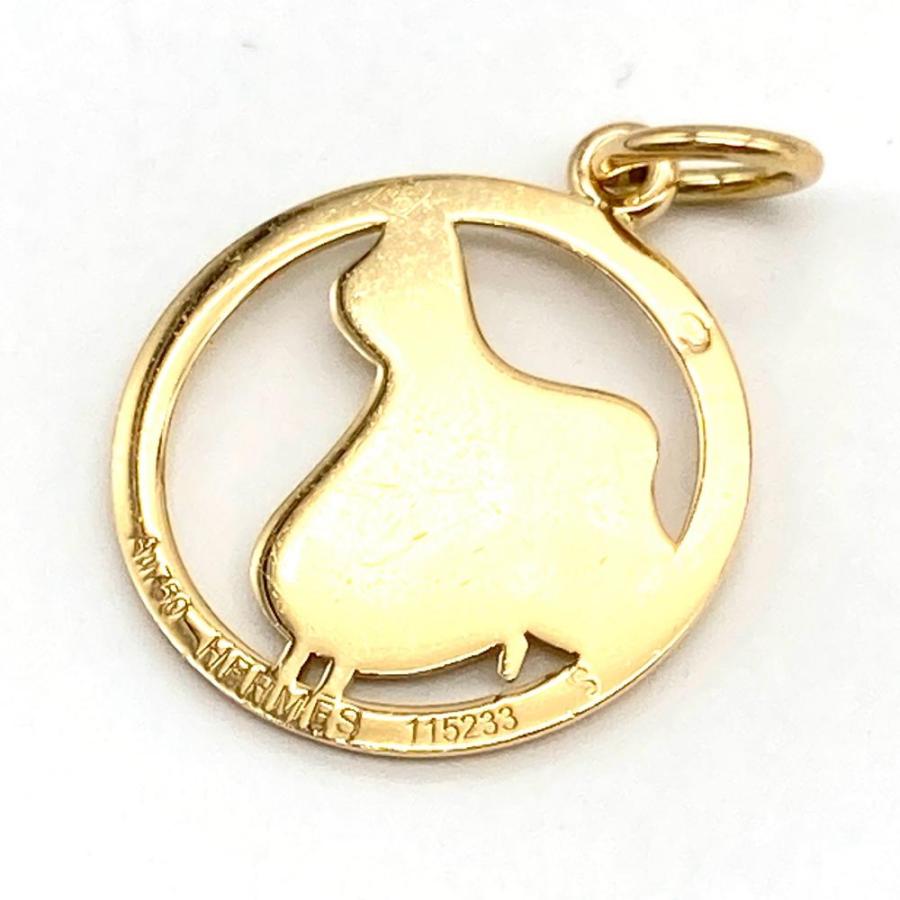 HERMES エルメス コロゾ ペンダントトップ 馬モチーフ　金 30506009-1_wm.jpg