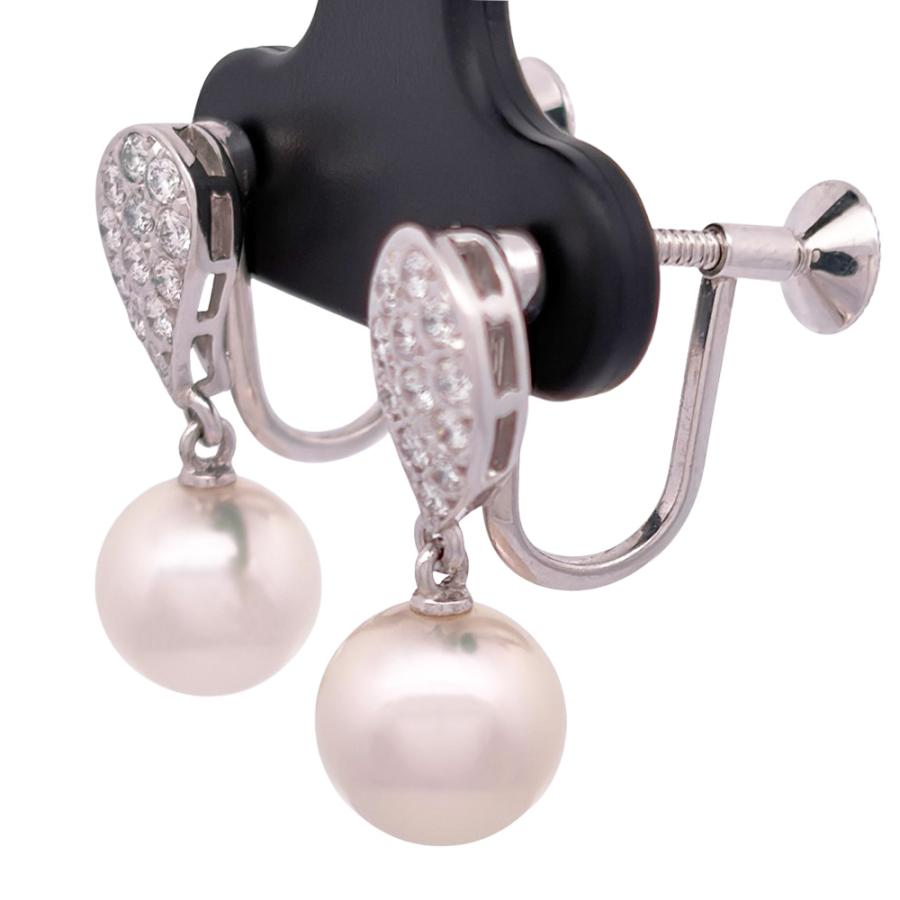 MIKIMOTO（ミキモト） パール 8.0mm 1P イヤリング ダイヤモンド K18WG