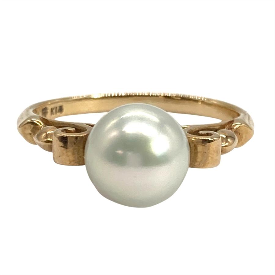 MIKIMOTO（ミキモト） パール 7.5mm リング 指輪 約7号 K14PG 2.5g