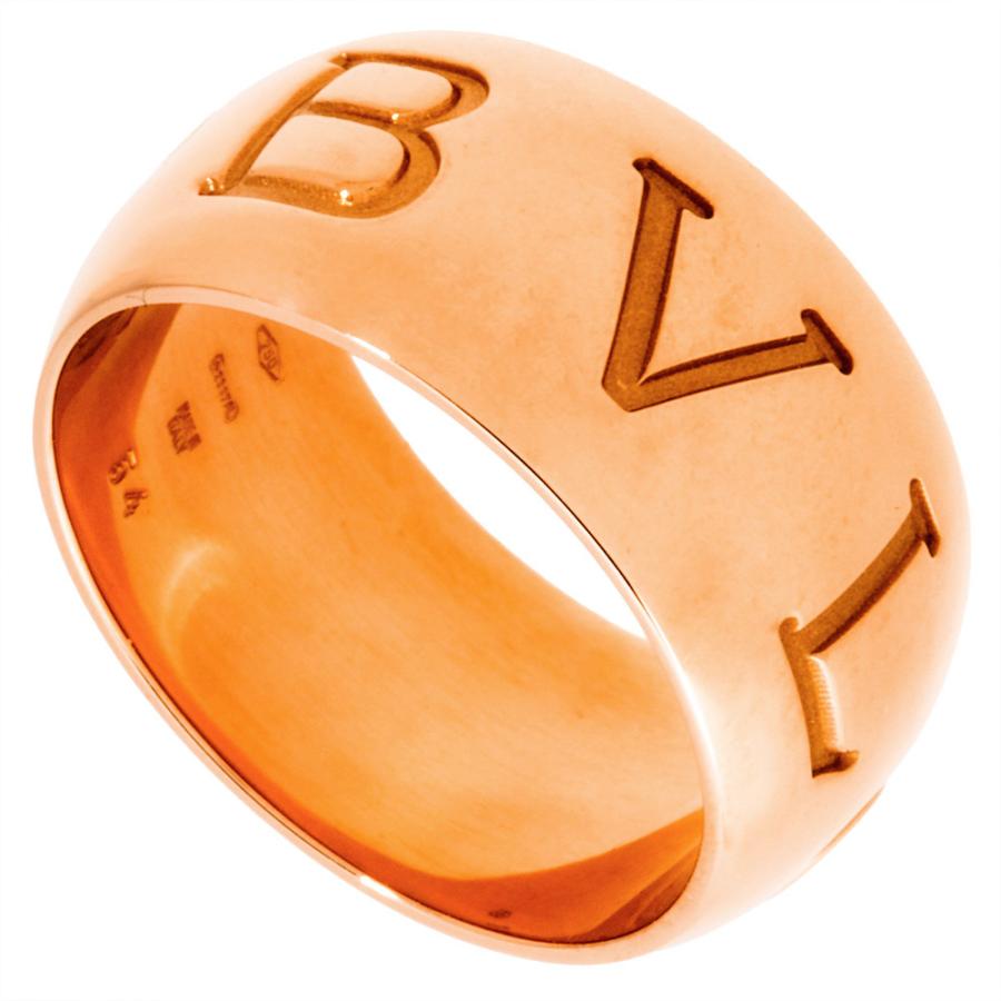 BVLGARI（ブルガリ） モノロゴ リング 指輪 #54 K18PG 13.0g