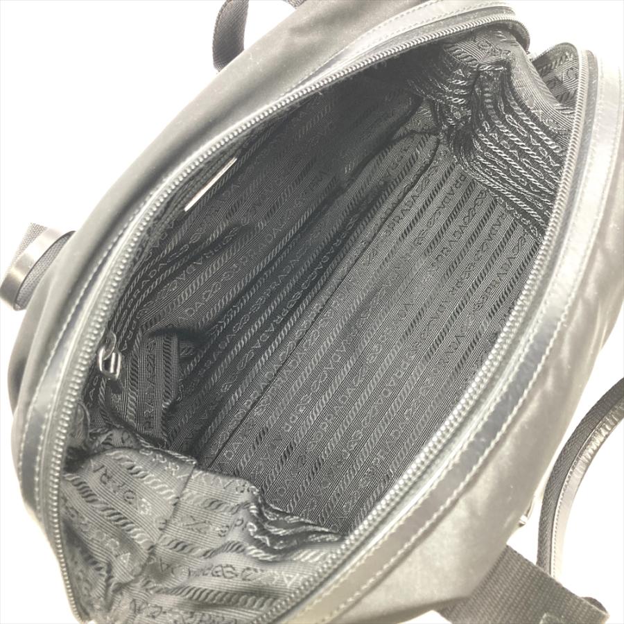 PRADA（プラダ） ミニボストン ハンドバッグ ナイロン レザー BR3697