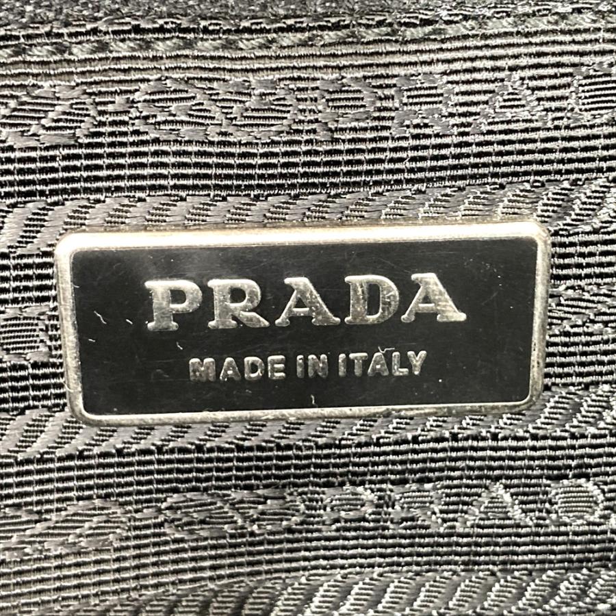 PRADA（プラダ） ミニボストン ハンドバッグ ナイロン レザー BR3697
