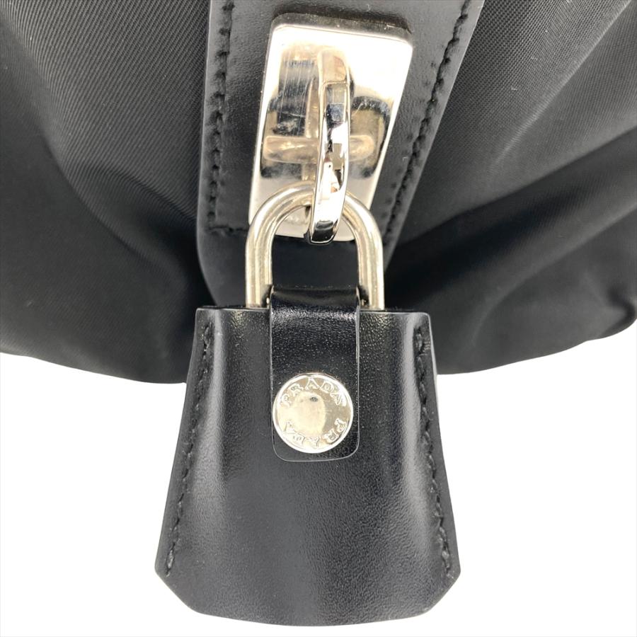 PRADA（プラダ） ミニボストン ハンドバッグ ナイロン レザー BR3697