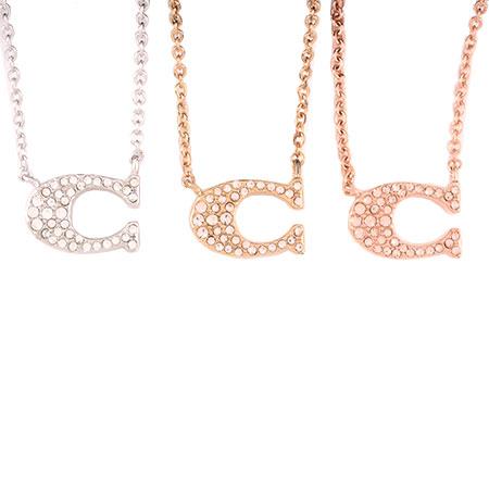 COACH（コーチ） パヴェ シグネチャー ネックレス 91433 レディース