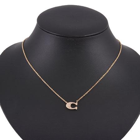 COACH コーチ パヴェ シグネチャー ネックレス 91433 レディース