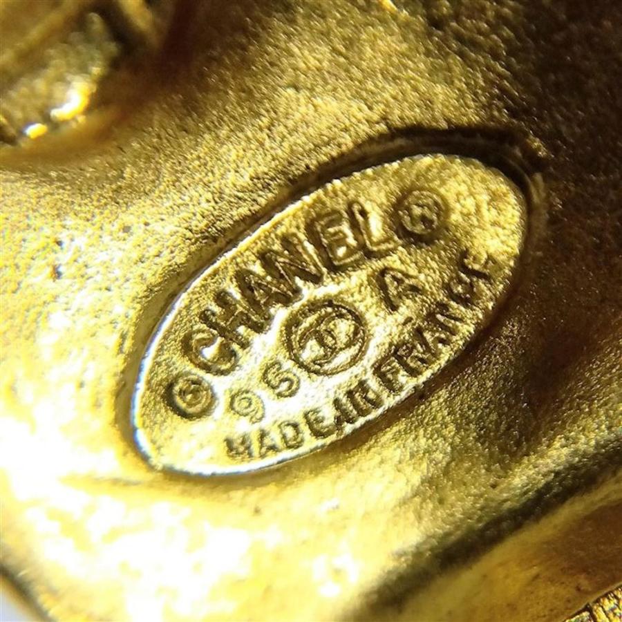 シャネル CHANEL ココマーク スウィング ストーン イヤリング 95A  GP ゴールド ブルーの画像