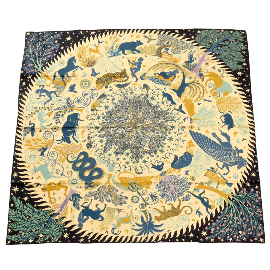 国内発送【Orpheeの魅力に誘われて】HERMES カレジェアン Shawl Sous le Charme d'Orphee shawl 140 | Hermès Mainland China
