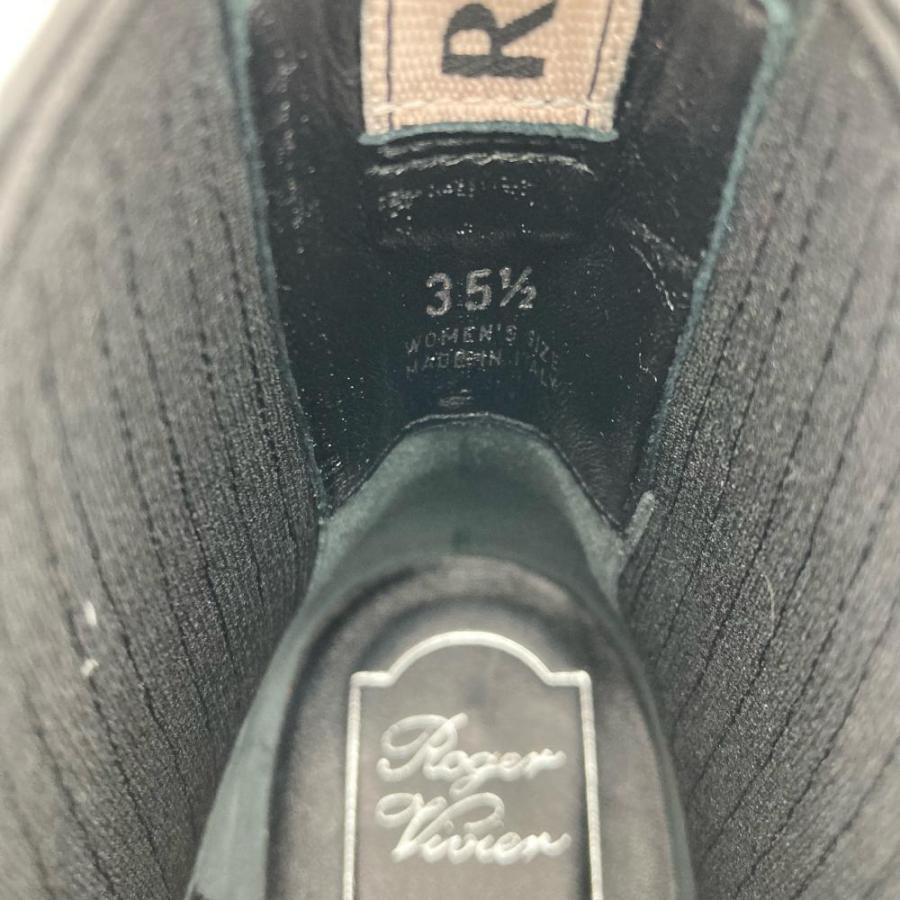 ロジェヴィヴィエ Roger vivier ビジュー サイドゴア ブーツ ブラック