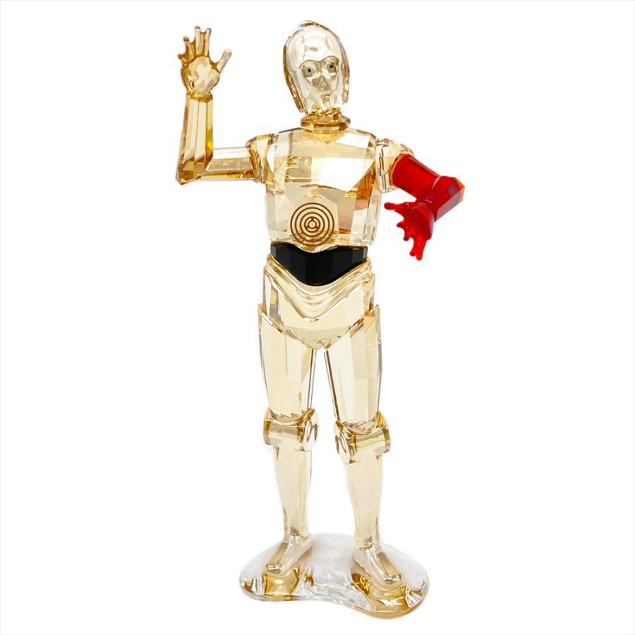 SWAROVSKI - スワロフスキー SWAROVSKI スターウォーズ Star  Wars C-3PO オブジェ 置物 5290214 クリア【中古】 SWAROVSKI スワロフスキー スターウォーズ Star Wars C-3PO