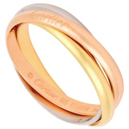 Cartier トリニティリング　#55 9g Cartier（カルティエ） トリニティ リング ラージモデル 58号 B4236100