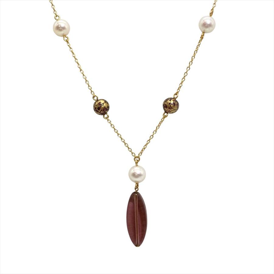 タサキ TASAKI パール ネックレス K18YG 5.4g 真珠 6.2mm-6.7mm