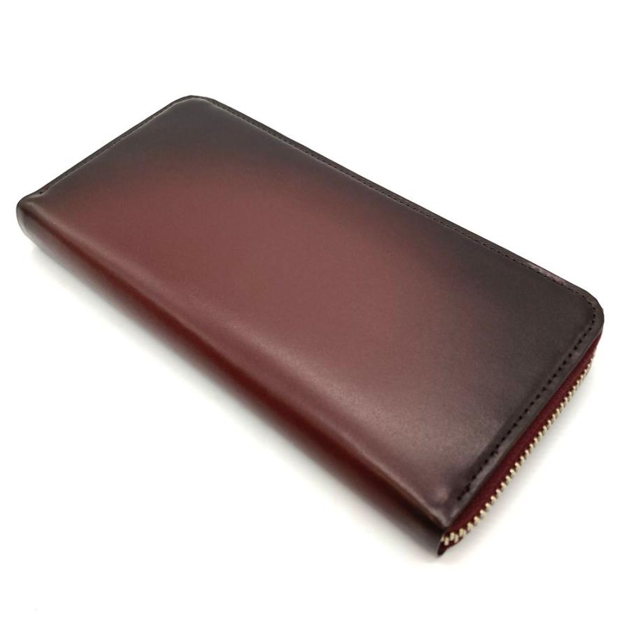 プレリー PRAIRIE グラデーション ラウンドファスナー 長財布 レザー